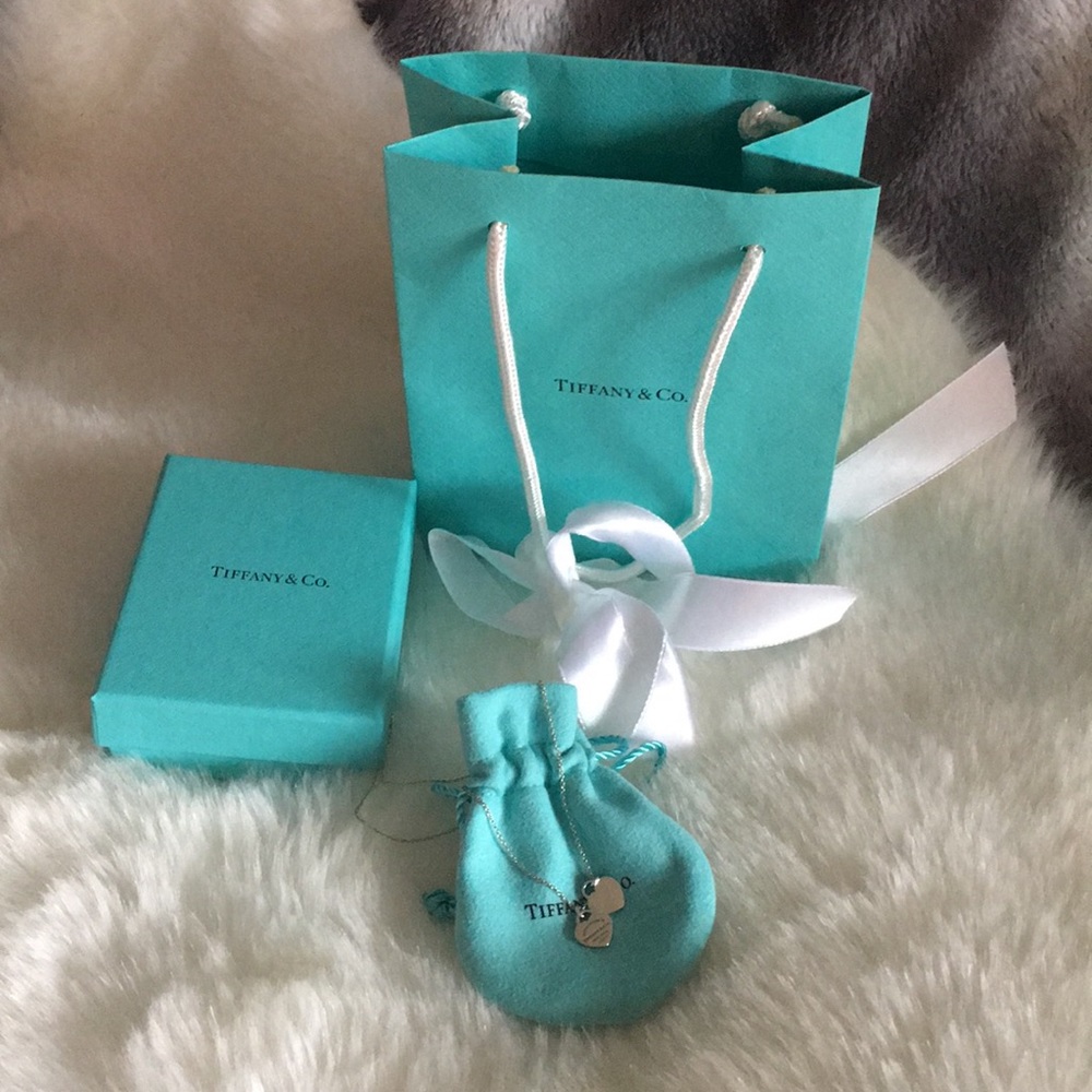 Tiffany & Co. 16 in Sterling Silver Double Heart